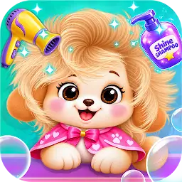 Fluffy Animal Hair Salon — Android app icon