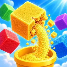 Cube Tap Sand: Color Puzzle — Android game icon