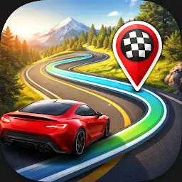 ApexRoute: Curvy Road Finder — Android app icon