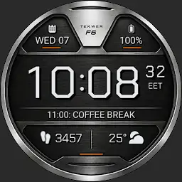 TekWer F6 Digital Watch Face — Android app icon