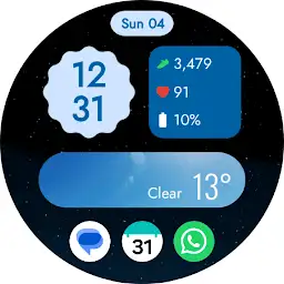 Material You Style 3 WatchFace — Android app icon