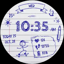Paper Time 2 Watch Face — Android app icon