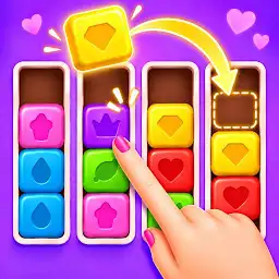 Color Block Sort — Android game icon