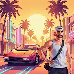 Gangs of Miami: Crime Shooter — Android game icon