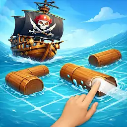 Pirate Attack - Wood Jam — Android game icon