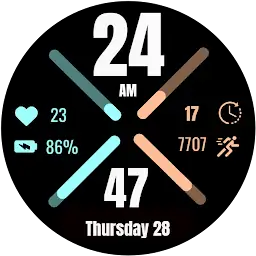 Minimalist Crossfire WatchFace — Android app icon