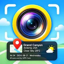 GPS Map Camera - Photo Stamp — Android app icon