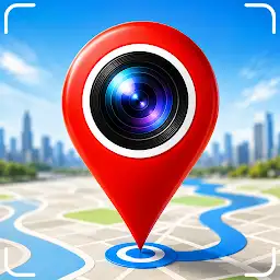 GPS Camera Photo and Video Map — Android app icon