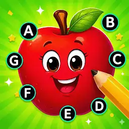 Connect the dots ABC Kids Game — Android game icon
