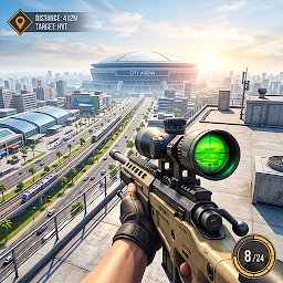 Real Sniper: Gun Shooter Games — Android app icon