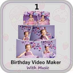 Happy Birthday Video Maker — Android app icon