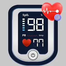 Oximeter & Heart Rate Monitor — Android app icon