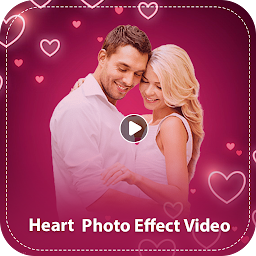 Heart photo effect video maker — Android app icon