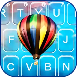 Blue Sky Hot Balloon Keyboard  — Android app icon
