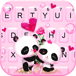 Pink Panda Couple Theme — Android app icon
