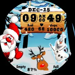 Christmas Watch Face & Santa — Android app icon