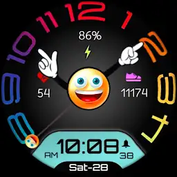 Emoji Clock Face — Android app icon