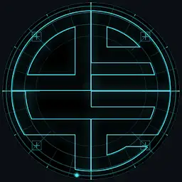 Neon Quartered Watch Face — Android app icon