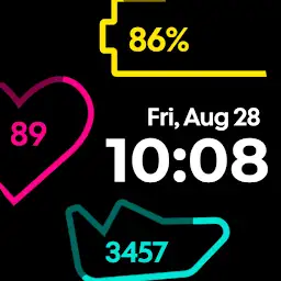 Simple Outlined Watch Face — Android app icon