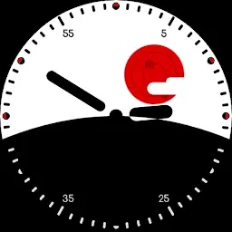 Minimal Watch Face: Red Sun — Android app icon