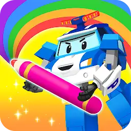 Poli Coloring & Games - Kids — Android app icon