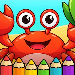 Kids Coloring Book & Paint — Android game icon