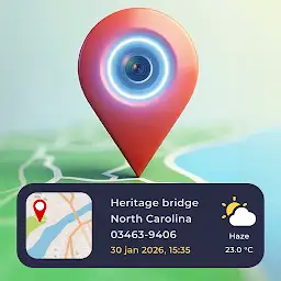 Photo Map: GPS Camera Location — Android app icon
