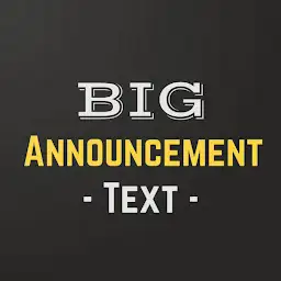 Shout Screen - Big Text Screen — Android app icon