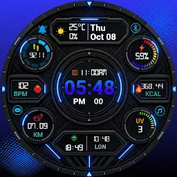 LM V1: Cybernetic Watch Face — Android app icon