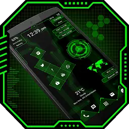 Hi-tech Square Launcher — Android app icon