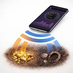 Metal Detector & Gold Hunt — Android app icon