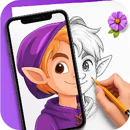 AR Draw: Sketch & Trace — Android app icon