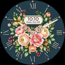 Floral Watch face — Android app icon