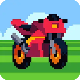 Retro Highway - Bike Racer — Android game icon