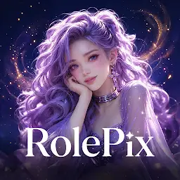 RolePiX: AI Character Friends — Android app icon