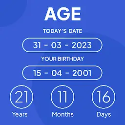 Age Calculator - Date of Birth — Android app icon
