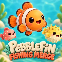 Pebblefin Fishing Merge — Android game icon