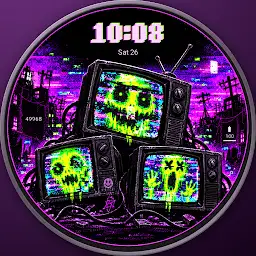 Dead Signal: Glitch Watch Face — Android app icon