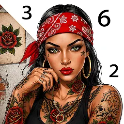 Rebel Color Paint By Number — Android game icon