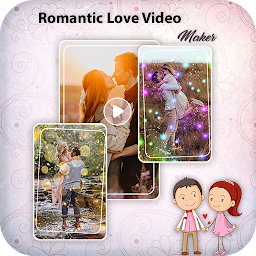 Romantic Love video maker — Android app icon