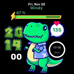 Cute Dinosaur Watch Face — Android app icon