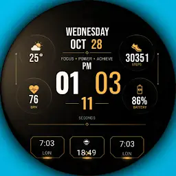 A050 Amoled Watchface — Android app icon