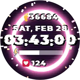 A089 Glitch Animated WatchFace — Android app icon