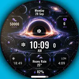 A167 Blackhole watchface — Android app icon