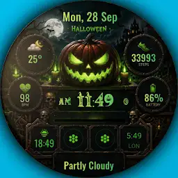 A028 Halloween pumpkin — Android app icon