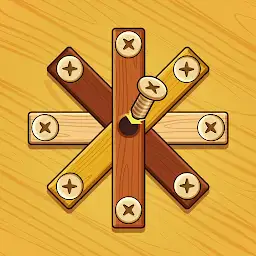 Wood Puzzle: Nut & Bolt Screw — Android game icon