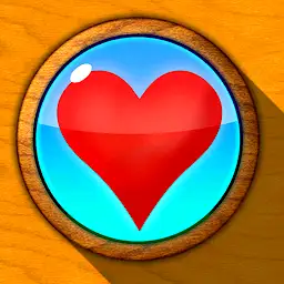 Hardwood Hearts: 3D Card Game — Android game icon