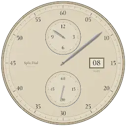 SoGood Split Dial Analog Face — Android app icon