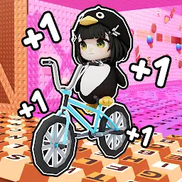 Bike Obby: Clicky Keyboard — Android game icon