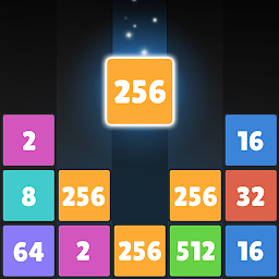 Drop Number : Neon 2048 — Android game icon